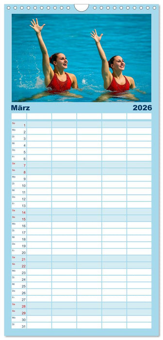 Wassersport. Wettkampf und Freizeit im, auf und unter Wasser (CALVENDO Familienplaner 2026)