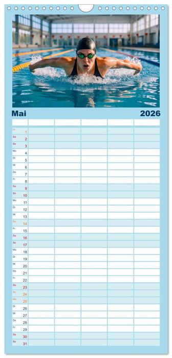 Wassersport. Wettkampf und Freizeit im, auf und unter Wasser (CALVENDO Familienplaner 2026)