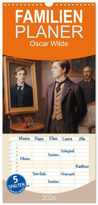 Oscar Wilde (CALVENDO Familienplaner 2026)