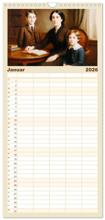 Oscar Wilde (CALVENDO Familienplaner 2026)