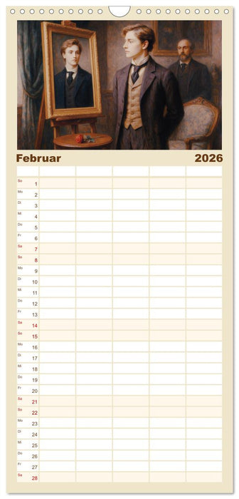 Oscar Wilde (CALVENDO Familienplaner 2026)