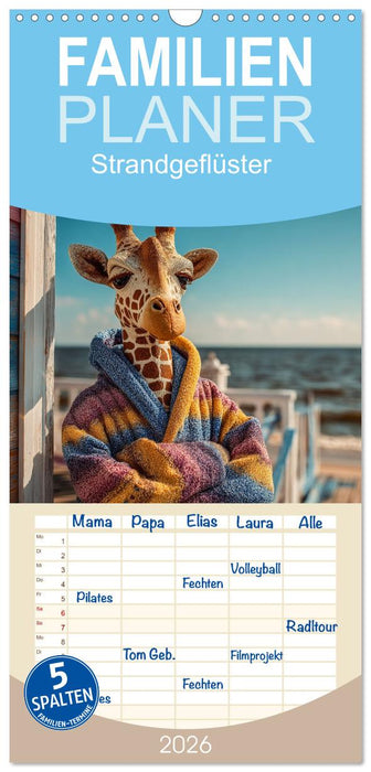 Strandgeflüster (CALVENDO Familienplaner 2026)