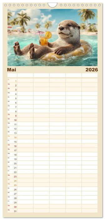 Strandgeflüster (CALVENDO Familienplaner 2026)