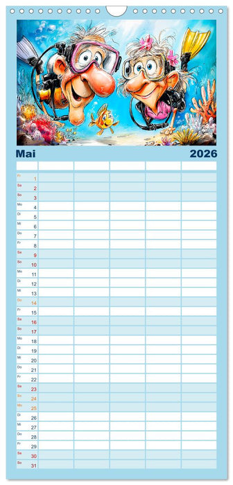 Rentner rocken das Leben! Mit Schwung durch den Ruhestand (CALVENDO Familienplaner 2026)