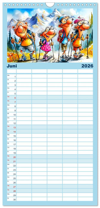 Rentner rocken das Leben! Mit Schwung durch den Ruhestand (CALVENDO Familienplaner 2026)