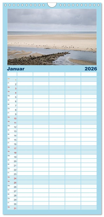 Amrum: Natur und Freiheit (CALVENDO Familienplaner 2026)