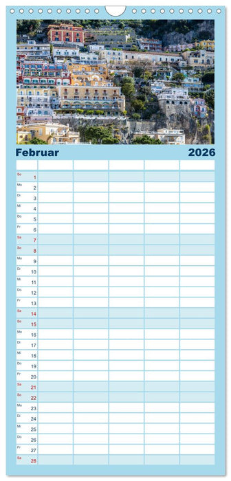 Amalfiküste und Capri - Sehnsuchtsorte (CALVENDO Familienplaner 2026)