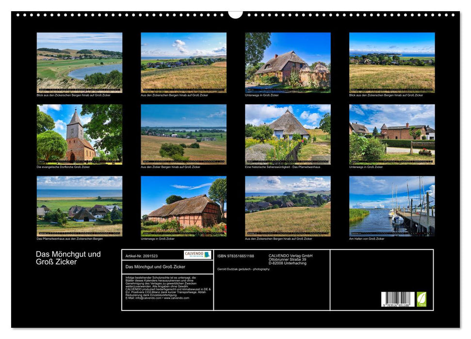 Das Mönchgut und Groß Zicker (CALVENDO Wandkalender 2026)