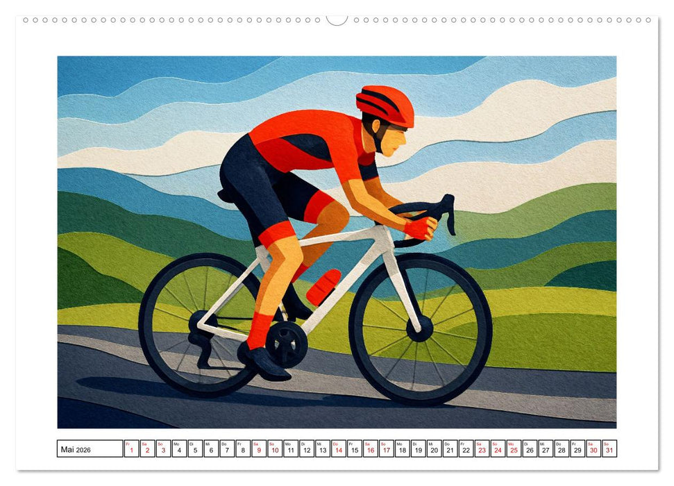 Olympischer Sport in Schichtpapier (CALVENDO Wandkalender 2026)