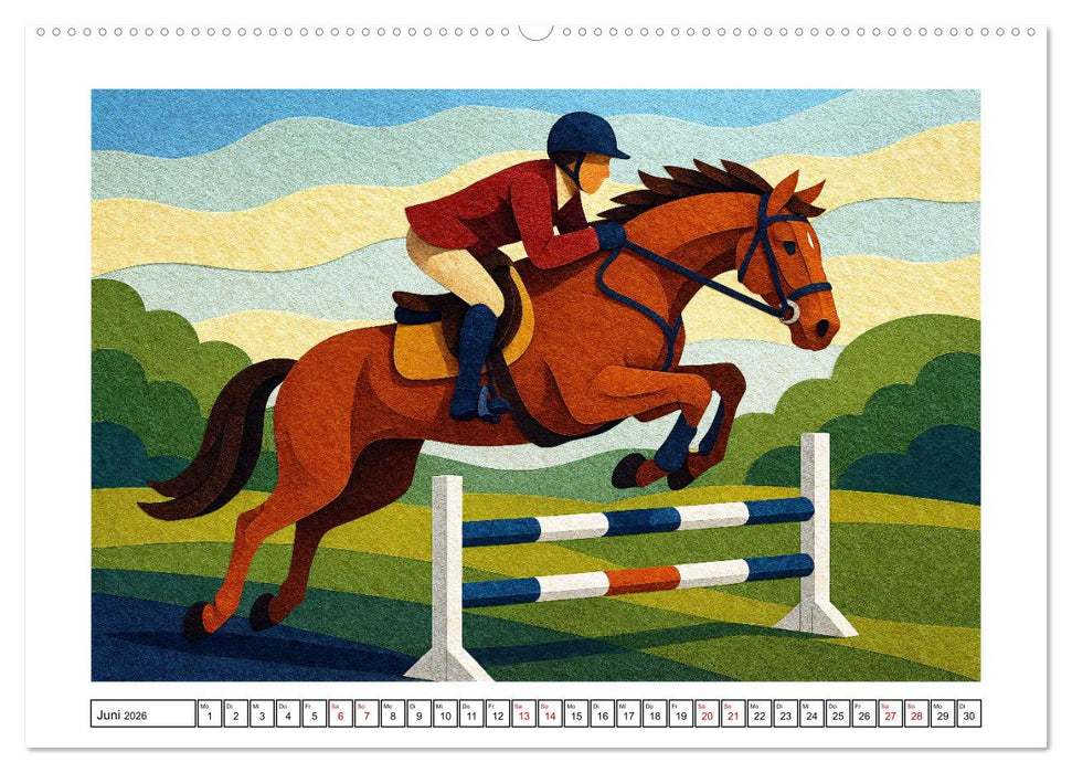 Olympischer Sport in Schichtpapier (CALVENDO Premium Wandkalender 2026)