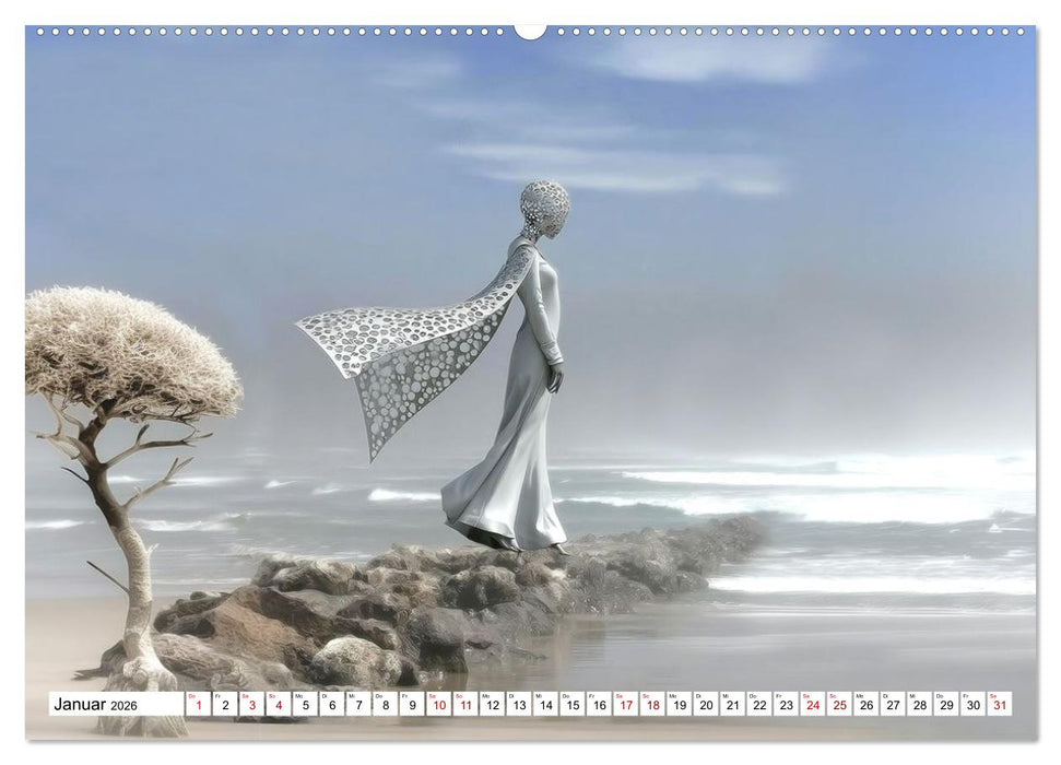 Die Stille trägt Weiß (CALVENDO Premium Wandkalender 2026)