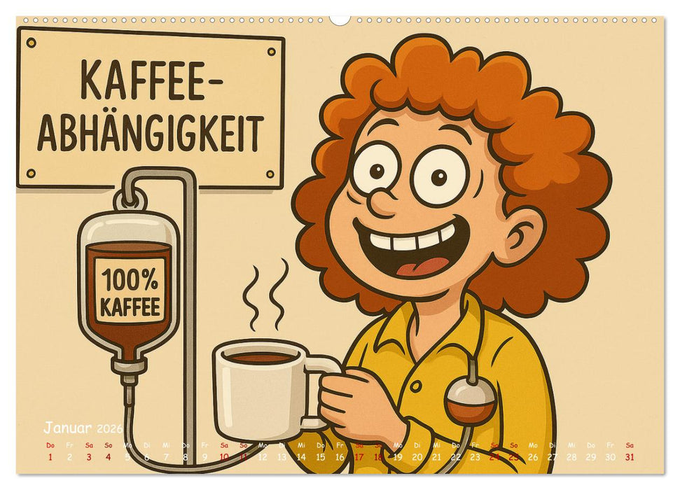 Und täglich grüßt der Wahnsinn (CALVENDO Wandkalender 2026)