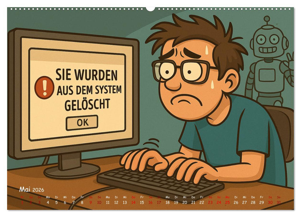 Und täglich grüßt der Wahnsinn (CALVENDO Wandkalender 2026)