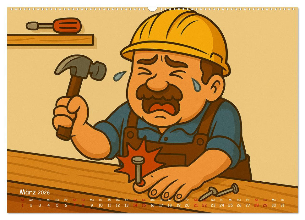 Und täglich grüßt der Wahnsinn (CALVENDO Premium Wandkalender 2026)