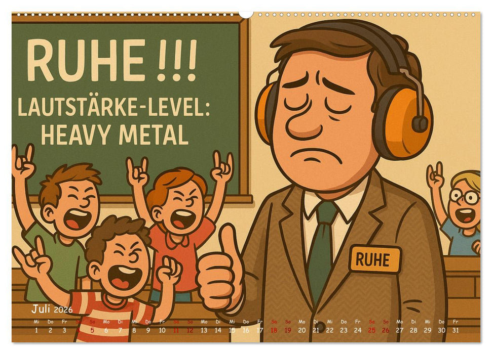 Und täglich grüßt der Wahnsinn (CALVENDO Premium Wandkalender 2026)