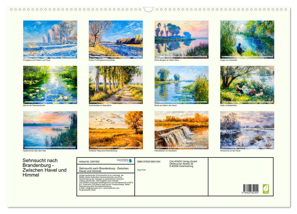 Sehnsucht nach Brandenburg - Zwischen Havel und Himmel (CALVENDO Wandkalender 2026)