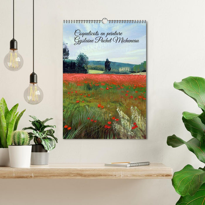 Coquelicots en peinture (CALVENDO Calendrier mensuel 2026)