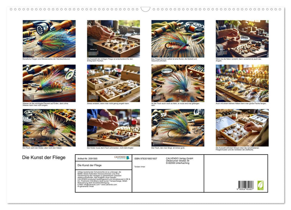 Die Kunst der Fliege (CALVENDO Wandkalender 2026)
