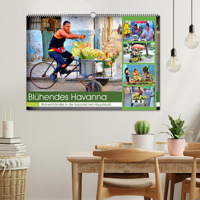 Blühendes Havanna - Blumenhändler in der kubanischen Hauptstadt (CALVENDO Wandkalender 2026)