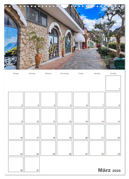 Faszinierendes Capri (CALVENDO Wandkalender 2026)