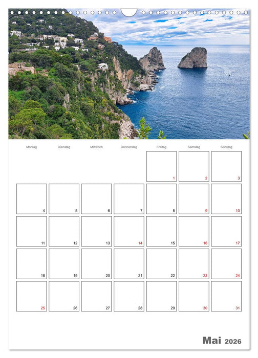 Faszinierendes Capri (CALVENDO Wandkalender 2026)