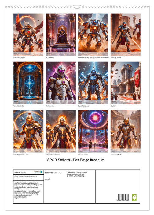 SPQR Stellaris - Das Ewige Imperium (CALVENDO Wandkalender 2026)