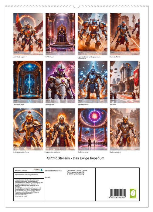 SPQR Stellaris - Das Ewige Imperium (CALVENDO Premium Wandkalender 2026)
