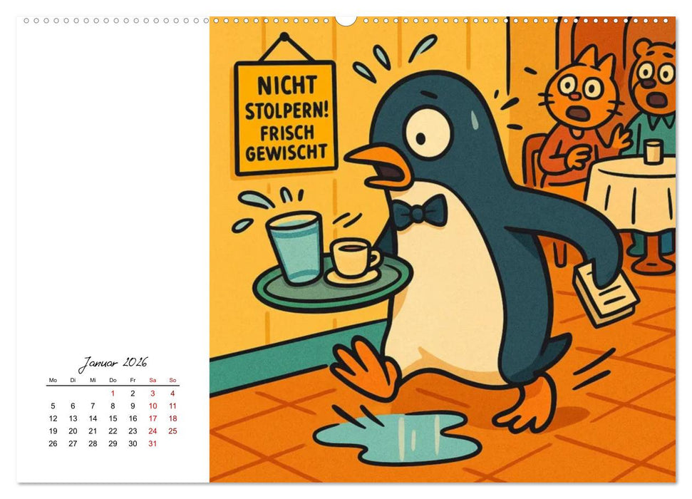 Pfoten, Pelz & Power-Jobs (CALVENDO Wandkalender 2026)