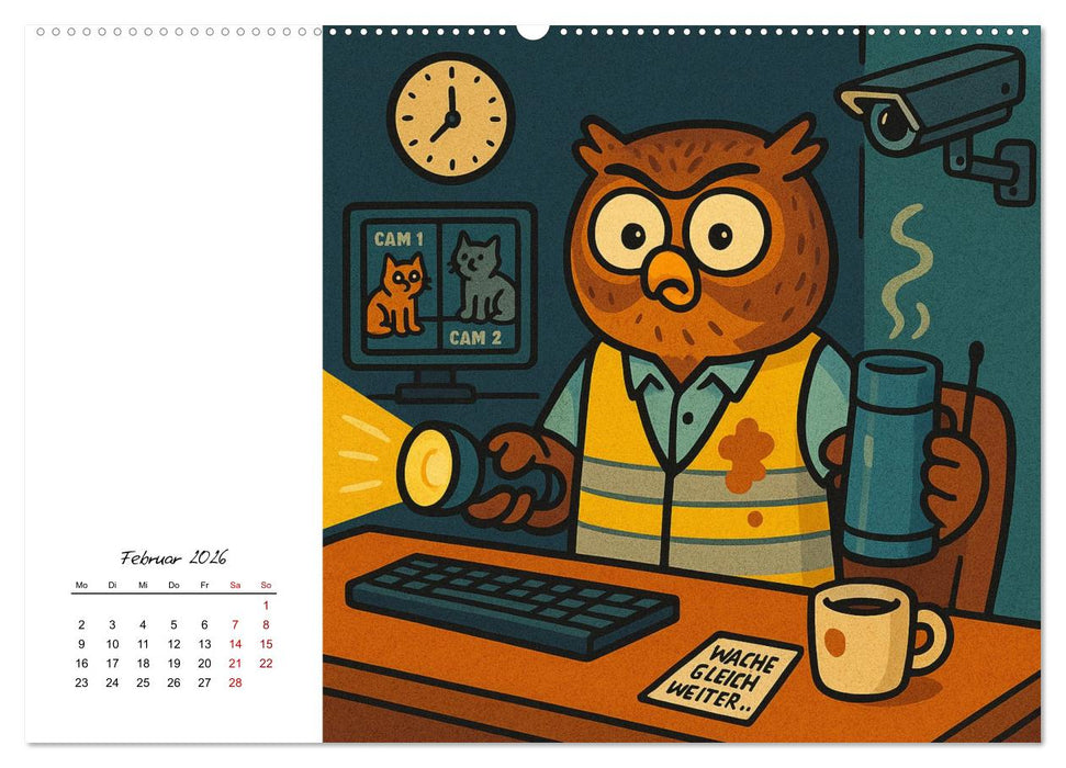 Pfoten, Pelz & Power-Jobs (CALVENDO Wandkalender 2026)
