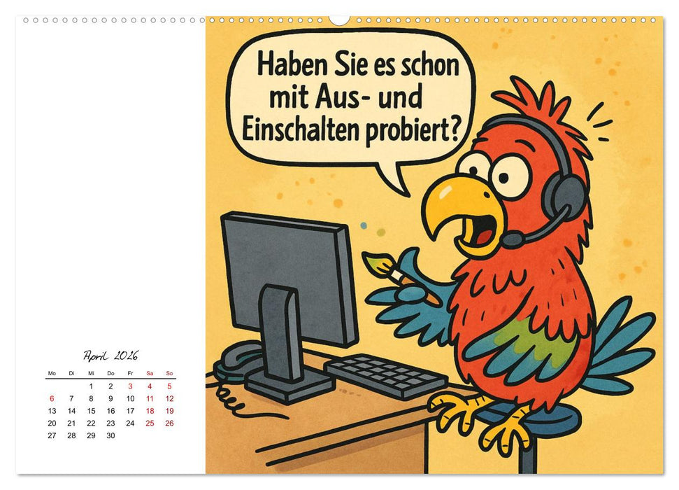 Pfoten, Pelz & Power-Jobs (CALVENDO Wandkalender 2026)