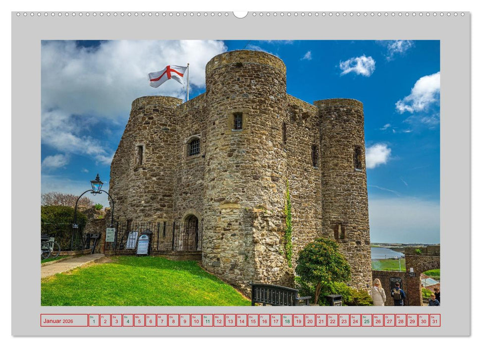 Burgen und Schlösser in England (CALVENDO Premium Wandkalender 2026)