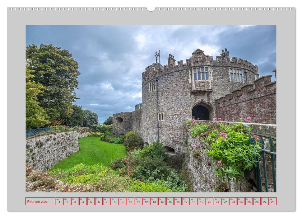 Burgen und Schlösser in England (CALVENDO Premium Wandkalender 2026)