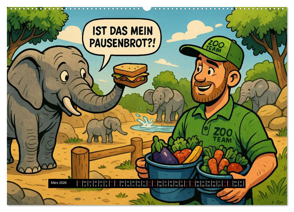 Tierischer Berufsalltag (CALVENDO Wandkalender 2026)