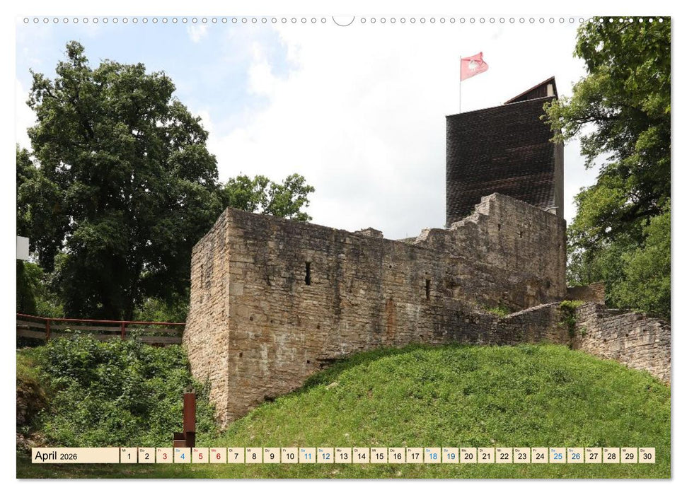 Burgen und Schlösser - Historische Bauwerke in Bayern (CALVENDO Wandkalender 2026)