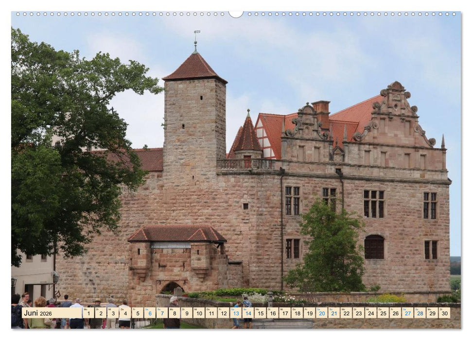Burgen und Schlösser - Historische Bauwerke in Bayern (CALVENDO Wandkalender 2026)