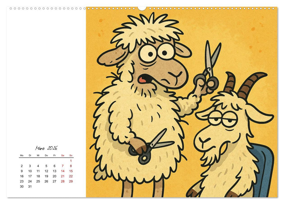 Pfoten, Pelz & Power-Jobs (CALVENDO Premium Wandkalender 2026)