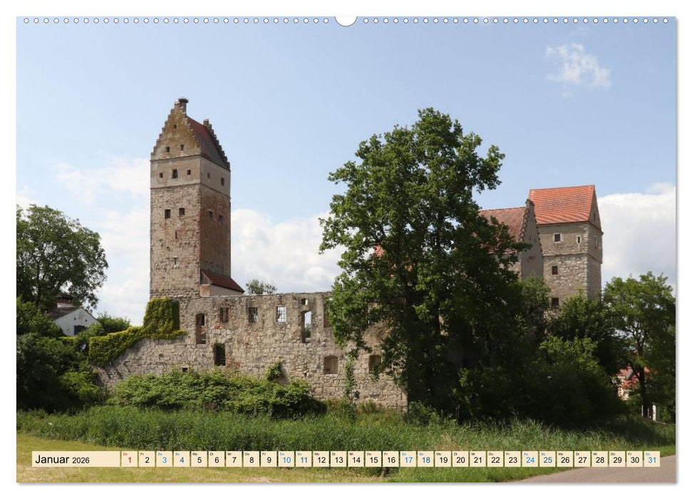 Burgen und Schlösser - Historische Bauwerke in Bayern (CALVENDO Premium Wandkalender 2026)