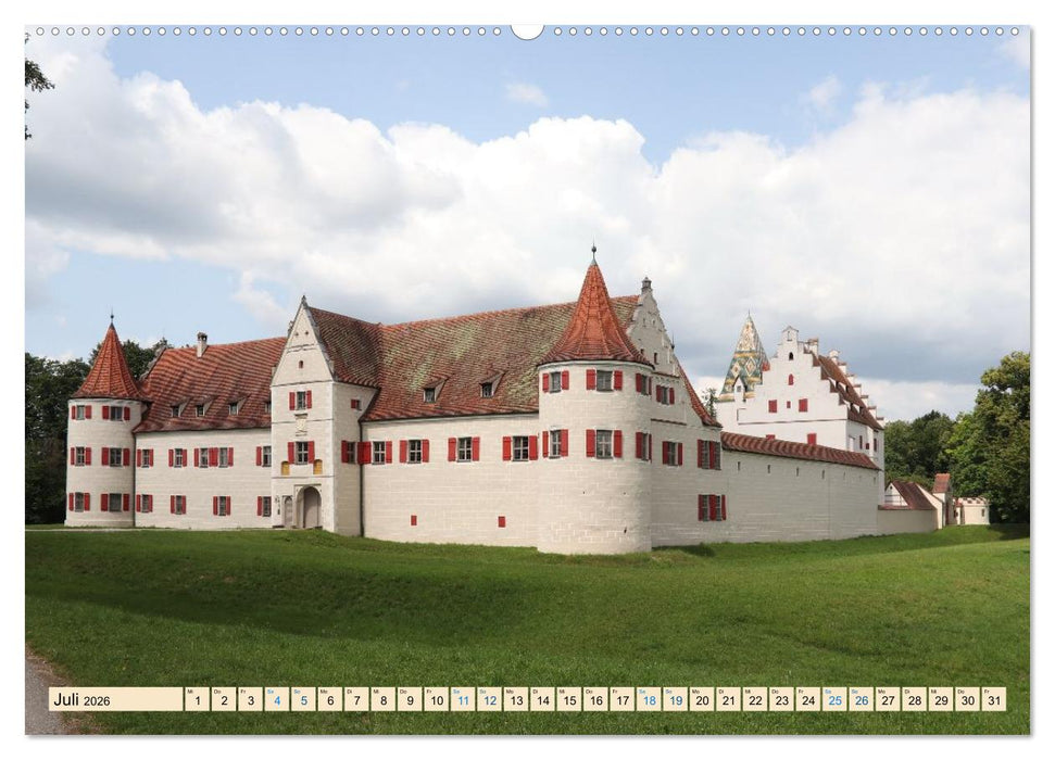 Burgen und Schlösser - Historische Bauwerke in Bayern (CALVENDO Premium Wandkalender 2026)