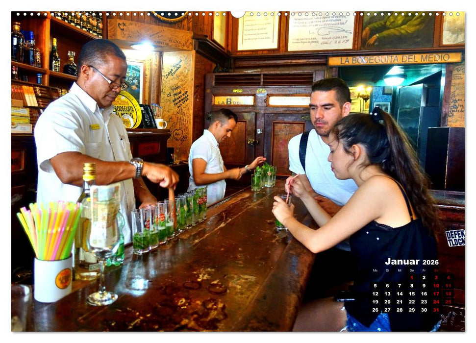 Mojito und mehr - CUBA COCKTAILS (CALVENDO Wandkalender 2026)