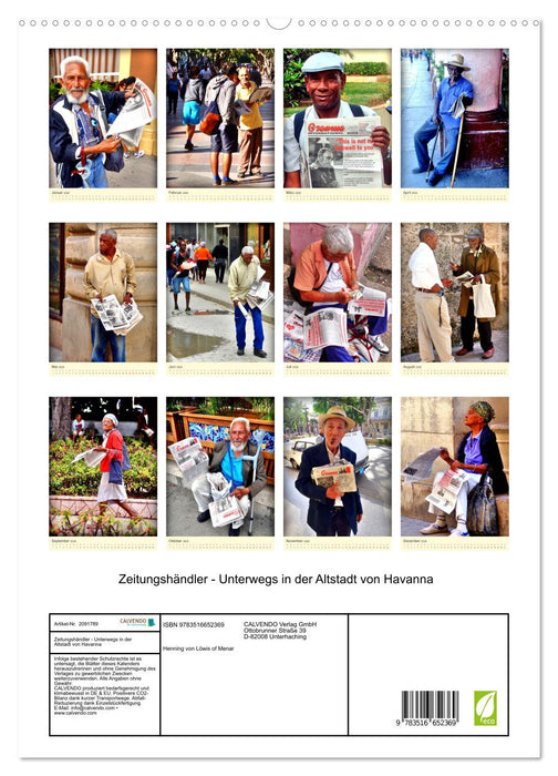 Zeitungshändler - Unterwegs in der Altstadt von Havanna (CALVENDO Premium Wandkalender 2026)