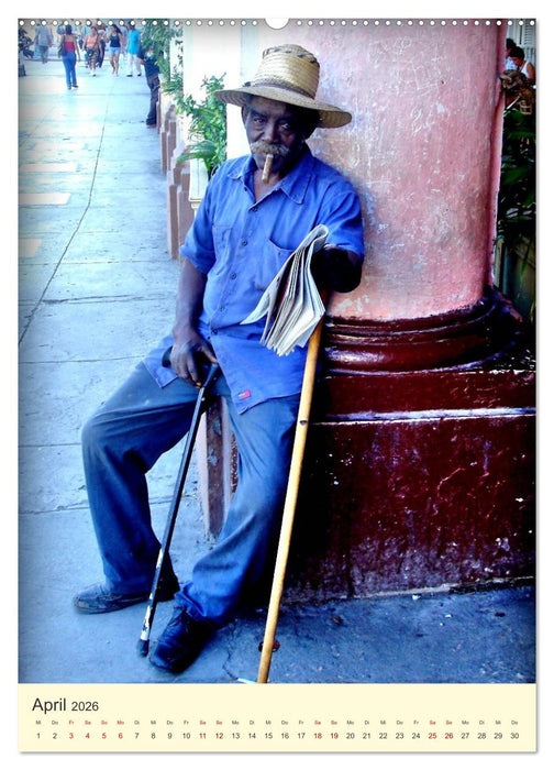 Zeitungshändler - Unterwegs in der Altstadt von Havanna (CALVENDO Premium Wandkalender 2026)