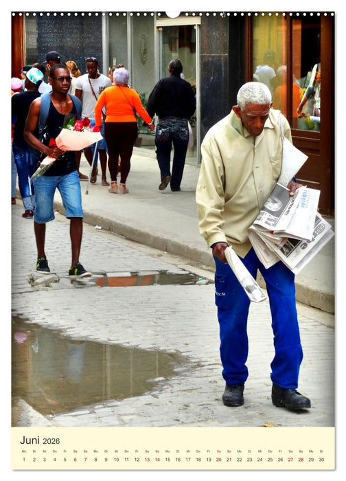 Zeitungshändler - Unterwegs in der Altstadt von Havanna (CALVENDO Premium Wandkalender 2026)