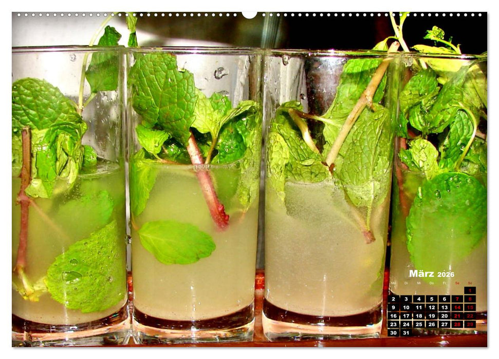 Mojito und mehr - CUBA COCKTAILS (CALVENDO Premium Wandkalender 2026)