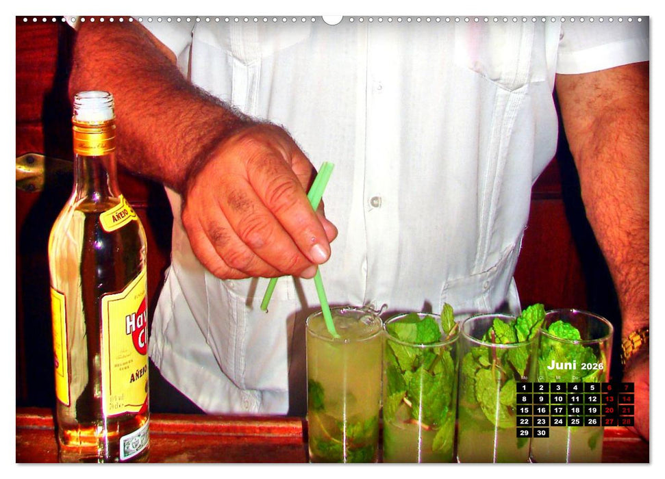 Mojito und mehr - CUBA COCKTAILS (CALVENDO Premium Wandkalender 2026)