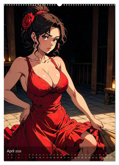 Manga Charme (CALVENDO Premium Wandkalender 2026)