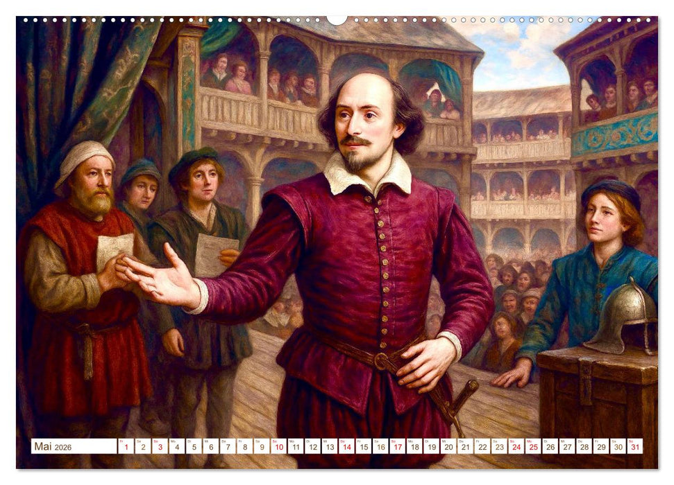 William Shakespeare (CALVENDO Premium Wandkalender 2026)