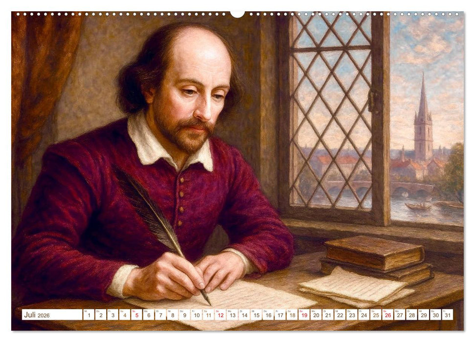 William Shakespeare (CALVENDO Premium Wandkalender 2026)