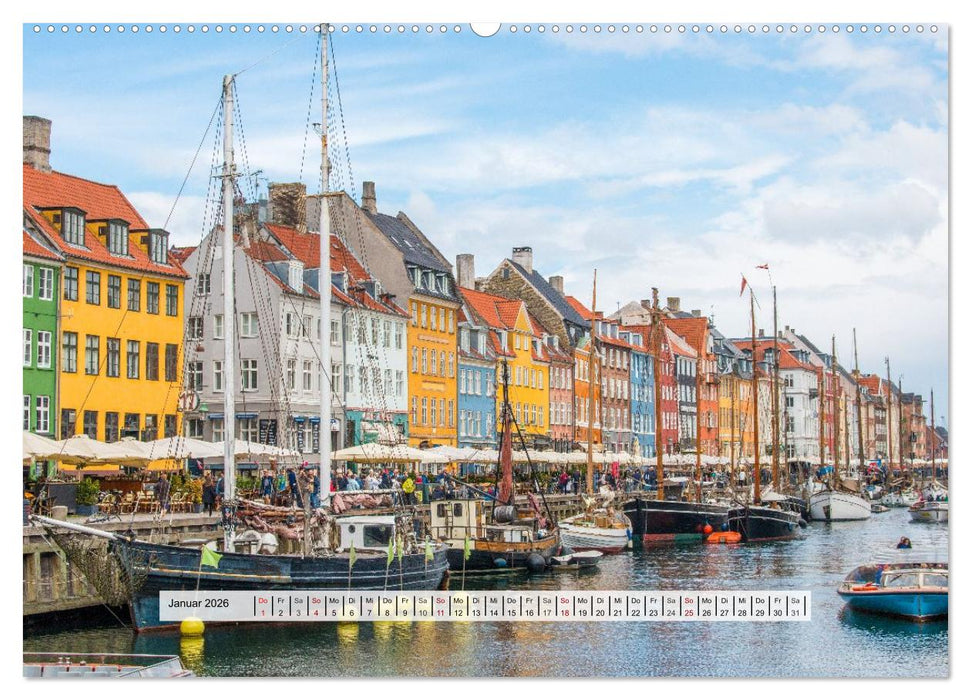 Kopenhagen – Wo Geschichte lebt (CALVENDO Wandkalender 2026)