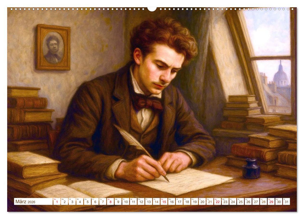 Jules Verne. Sein Leben, seine Werke (CALVENDO Wandkalender 2026)