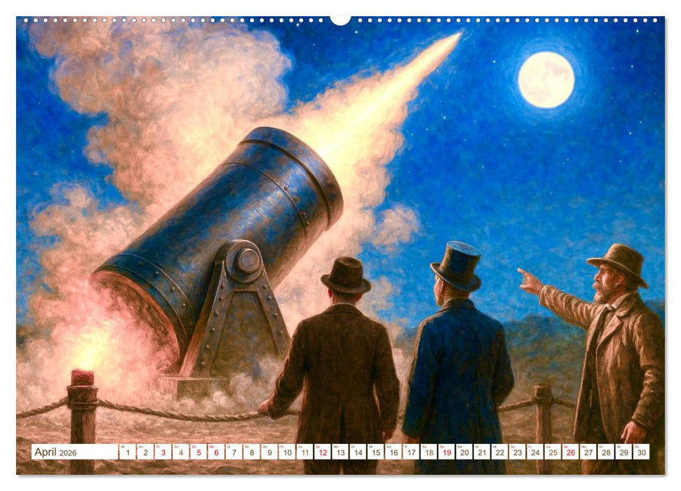 Jules Verne. Sein Leben, seine Werke (CALVENDO Wandkalender 2026)